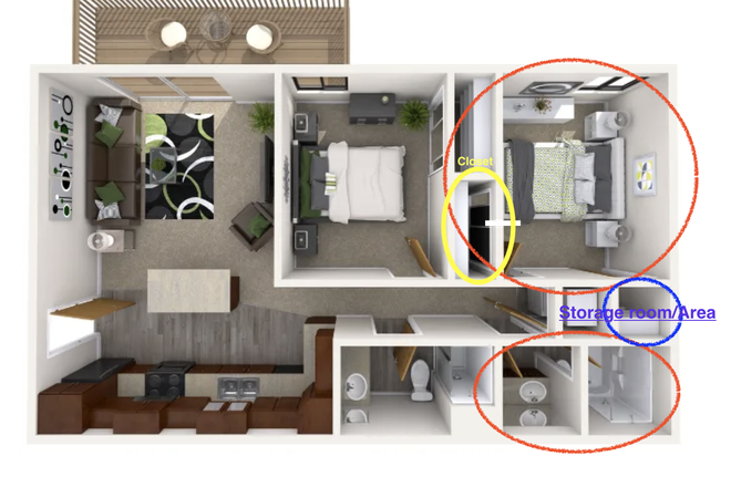 Floor plan - Looking for a GIRL subleaser for the summer 2026  ----- May 4 - August 10 Apartments