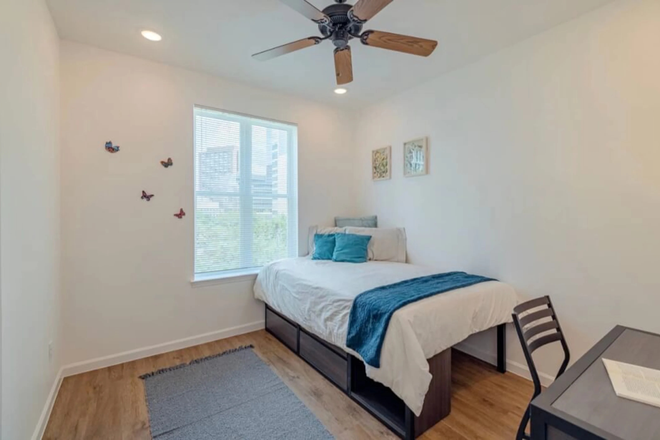 Bedroom - 1b/1b at Nest on Dryden top floor Apartments