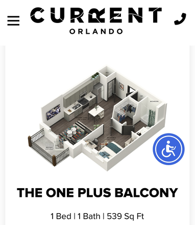 Whole Unit - CURRENT ORLANDO THE ONE PLUS BALCONY TOP FLOOR (5th floor) AUGUST RENT PAID!!!! Apartments
