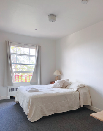 Bedroom - Bay View Room in Peaceful Meditation Center, 1 Block from Campus, Utilities Included Rental