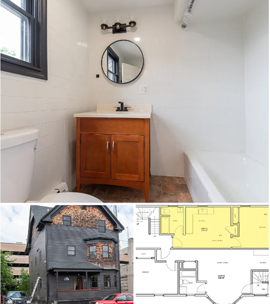 Bathroom, Outside View of the Apartment - 32 Cargill St – Walkable Federal Hill Location | All Utilities Included Apartments