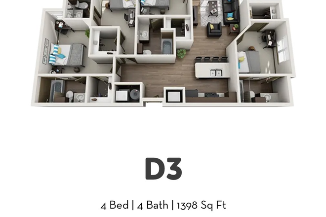 Layout - Sublease available 4x4 all girl! Apartments