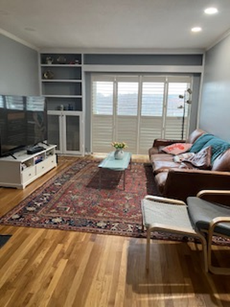 Living Room - Furnished Condo, 2 Bedrooms, Balcony over Charles River, 2 pkg spaces, No Fee