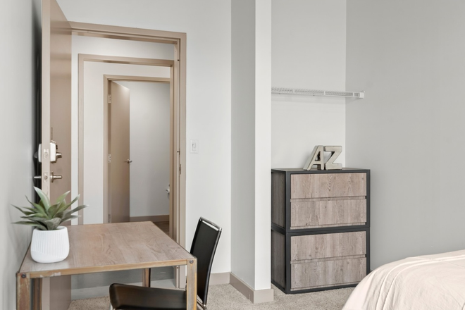 Bedroom - SUBLET in four-person suite in Edge Merrimack River (one person) Apartments