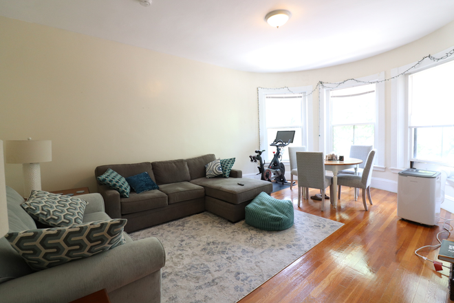 living room - Spacious Coolidge Corner 2 bed with parking for rent - NO FEE!