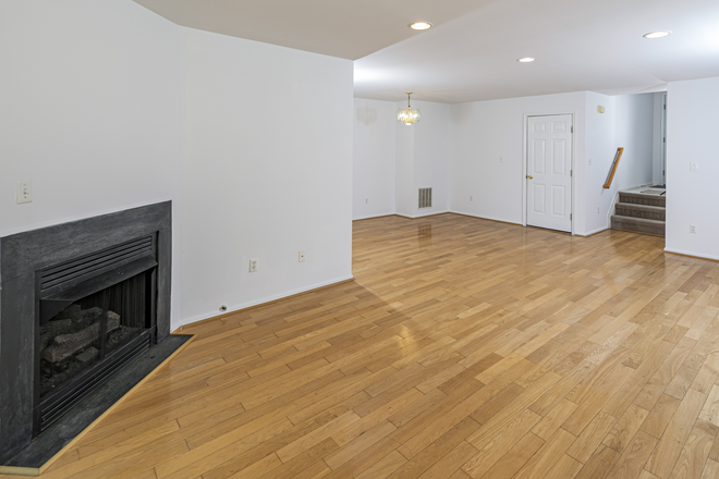 Living Room/Dining Room - Three Bedroom Townhome