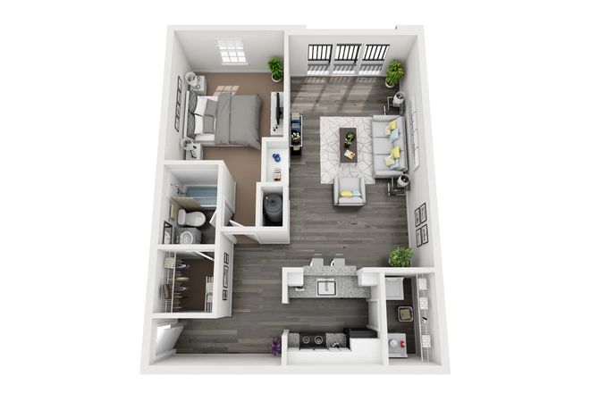 One Bedroom Floorplan - Arden Villas