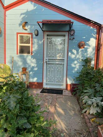 Front door, patio area - Studio Apt near Downtown Denver, Auraria Campus, Regis Univ.