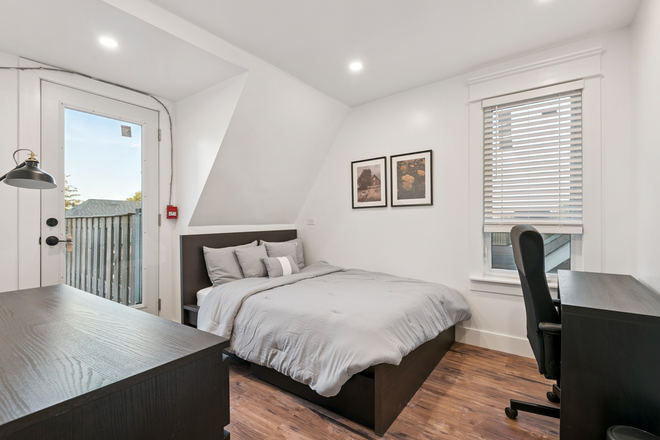 Bedroom - Bloor & Ossington | Furnished Rooms in Renovated Victorian Home – Steps from Subway