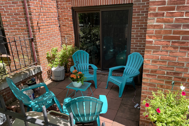 Patio - Furnished and modernized 3BR, 2BR and office with patio and one parking spot. Townhome