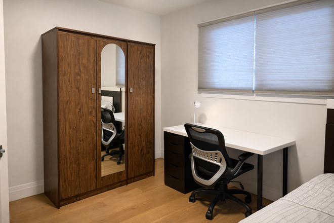 Bedroom B: $830 Private room with Double sized bed - Private room for rent in a shared house at Navenby Crescent