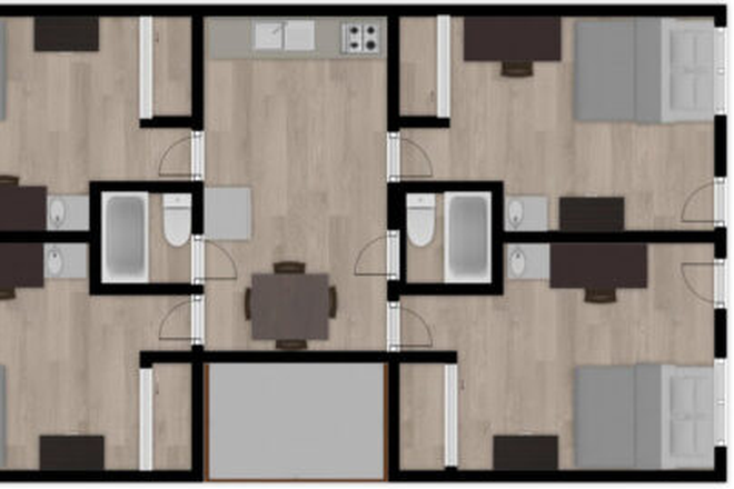 floor plan - Affordable apartment bedroom sublet (summer)