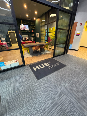 HUB Main entrance & Main office - Hub on State Street Apartments