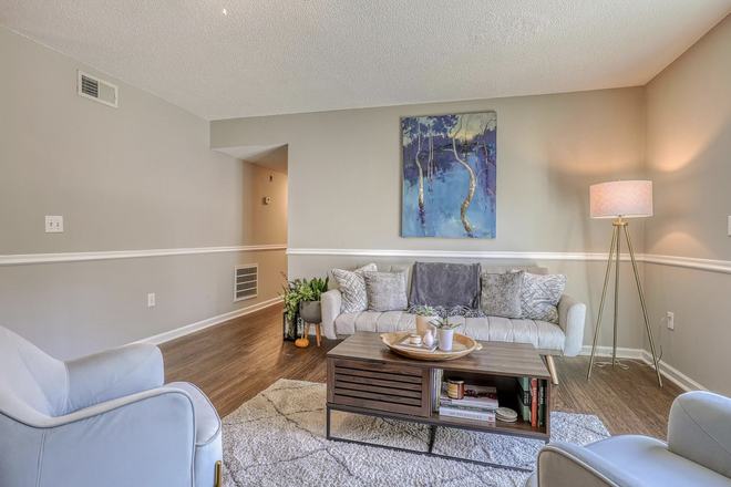 Living room with hallway to bedrooms, bathrooms and linen closet.  Will be unfurnished - 3 Bedroom, 2 Bath $2200/month. James Island (Camp Rd) - 10 min from campus