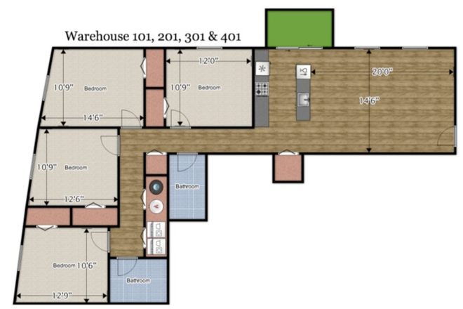 Floorplan of Listing - The Warehouse at the Corner