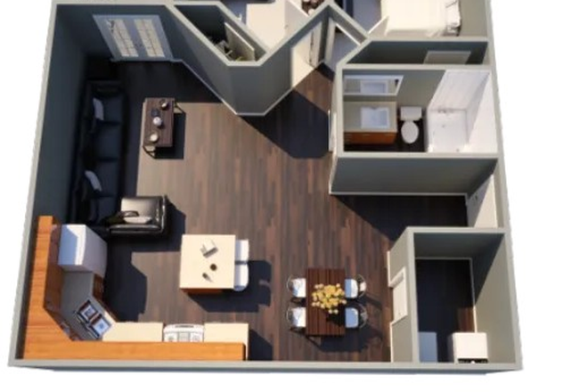 Unit Layout - Village West Apartments