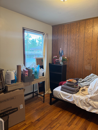 Bedroom from door (furniture not included) - Duplex in quiet area on North Main