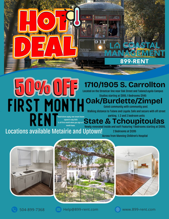 GREAT SPECIAL! - 2 BEDROOM FOR AUGUST! Apartments