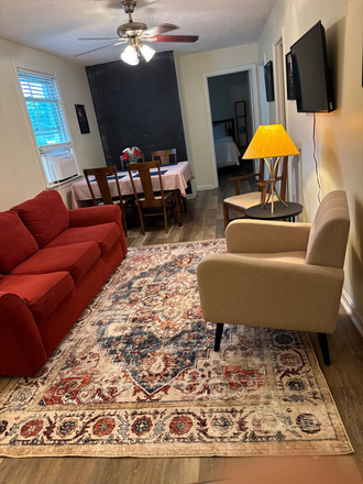 Living area - Available 11/1/26 - FURNISHED 2 bedroom w FREE INTERNET, parking on property, optional utilities