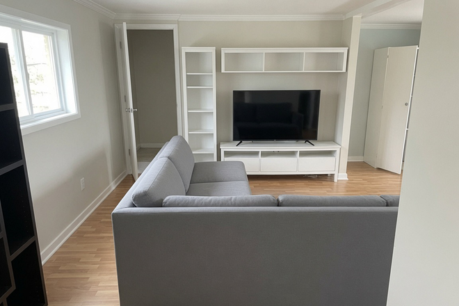 Main living space view from entryway. - Beach Bungalow for rent close to folly beach and hospitals Apartments