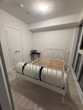 bedroom at night - Furnished 1 Bedroom with Separate Bathroom in a 2 Bed Apartment
