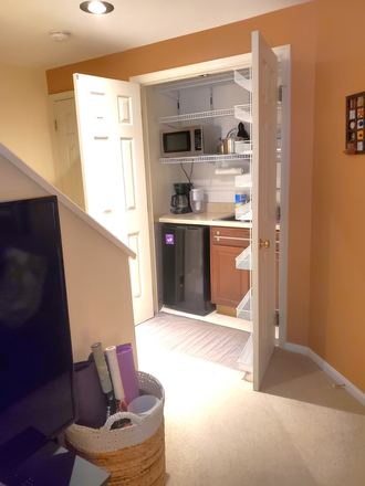 Wet bar kitchenette - Fairlakes walk-out basement - available for 1 female resident