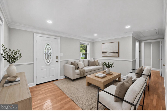 Living room (staged- home will be unfurnished) - 3bd with fully fenced yard in Hollywood neighborhood