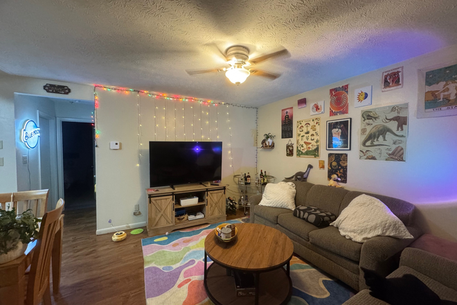 Living room - 🌟 January 2026 Lease Takeover SUPER Close to Campus – 1BR in 2BR Apartment 🌟(Female Preferred)