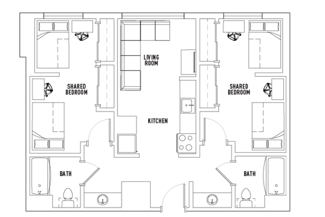 Layout - Lightview Summer 2 Sublet Apartments