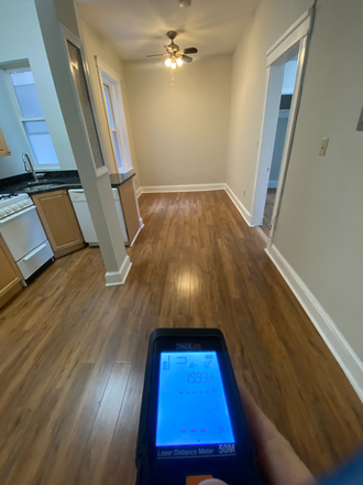 Length of the kitchen/bonus room - Beautiful renovated 1 bed w/ space for dining table, heat + hw incl! Measurements + video available Apartments