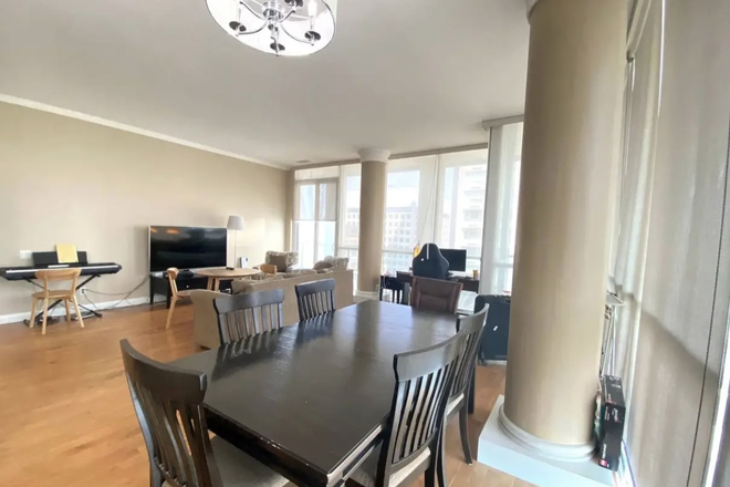 Living Room - Yorkville Upper Penthouse Summer Sublease Offer! 2 Bedrooms, Close to Transit, Utilities Included