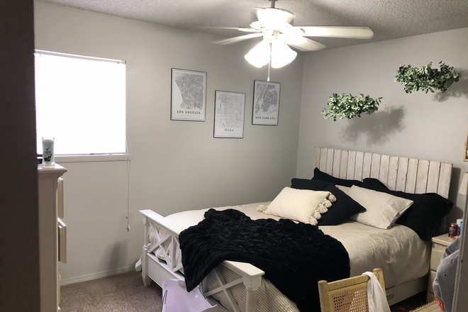 Bedroom - Eagles Nest Apartments. Half a block away from the center of campus/Student Union!