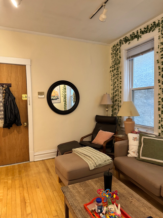 Living Room - Bright & Private Room Near DePaul-Heart of North Side, Street Parking, 1 Roommate Apartments