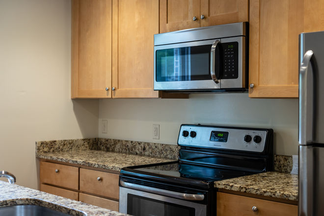 remodeled kitchen - 1218 Mountain View - 5 bedroom, 3 bathroom Townhome in the backyard of JMU