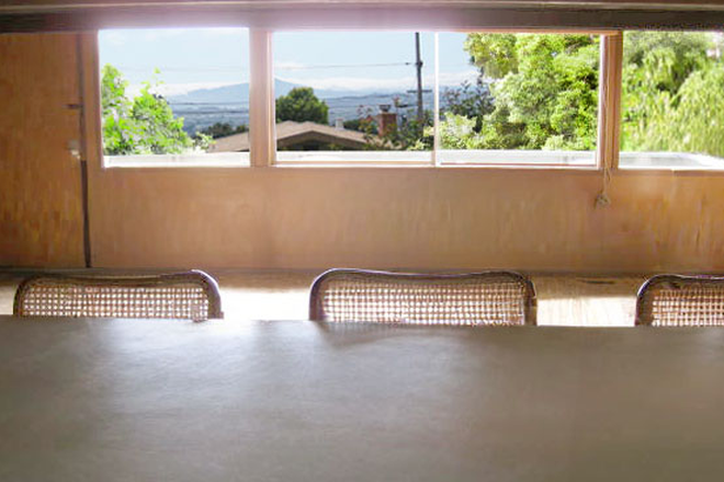 Living room from the kitchen - 3br – Spacious main level of El Cerrito hills home with Bay & Mt. Tam views