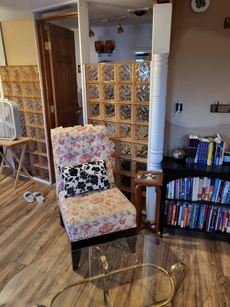 Desk area - Private home with With room to rent with full bathroom near campus