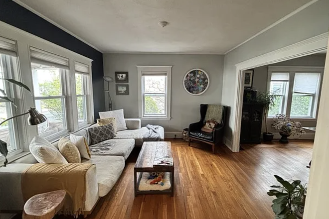 Living Room - Perfect blend of modern updates and neighborhood charm 1/2 block from Tufts near Davis/Teele Sq. Condo