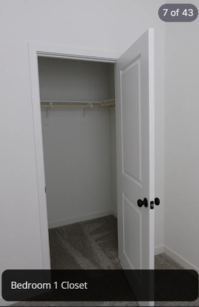 Standard Bedroom Closet - 2025 Built House, Modern and Cozy Solera Development