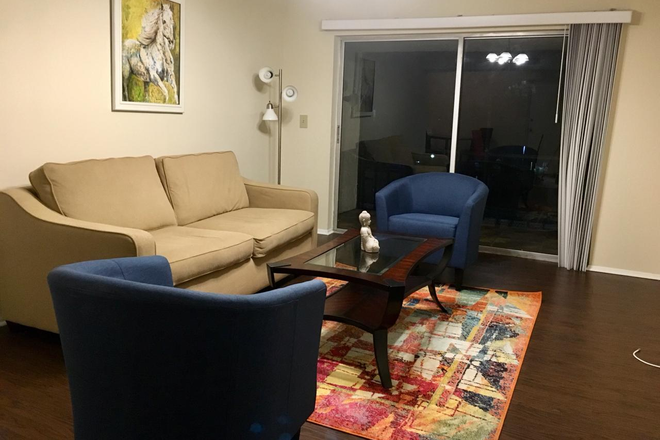 Living room - Comfortable Suite in Spacious 2-Bedroom Apartment, right across FAU (whole unit available)