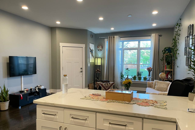 Livingroom - Medical District, 2 Bed, 1 Bath Apartments