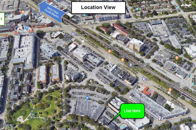 Ideal Location! - Amazing Location & Safe 1/1 + pool: $2,100/mth Walk to UM, Metro, 3 markets, Dining & Sunset Place Condo