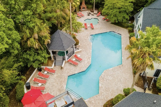 Two community pools with lounges/ grill/ community space attached/ restrooms. - Cozy FURNISHED and inviting One-Bedroom One-Bath Condo