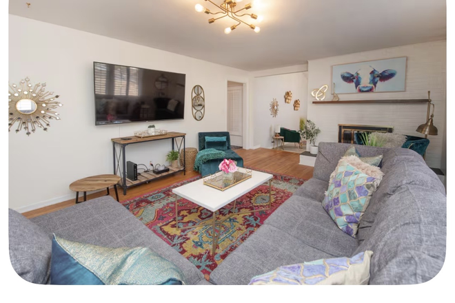 Living Room - Fully Furnished Home Within Walking Distance of Purdue University!