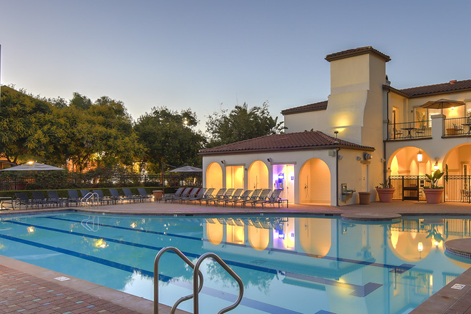 Pool area - UCI On-Campus Vista Del Campo student housing