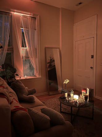 Living Room - Apartment 5 minute walk from Campus