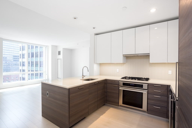 Open kitchen - Boston Downtown one bed room luxury condo for rent from Jan 1, 2025