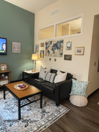 Living room comes with sofa, coffee, table, side table. - 8 1/2 Canal Street