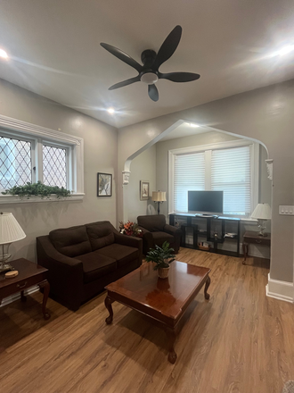 Living Room - Furnished Rooms for Rent near LaSalle & Broad St Line House