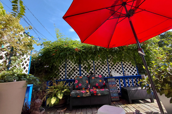 Fenced patio - Room for Rent in Historic Reservoir Hill Neighborhood Townhome