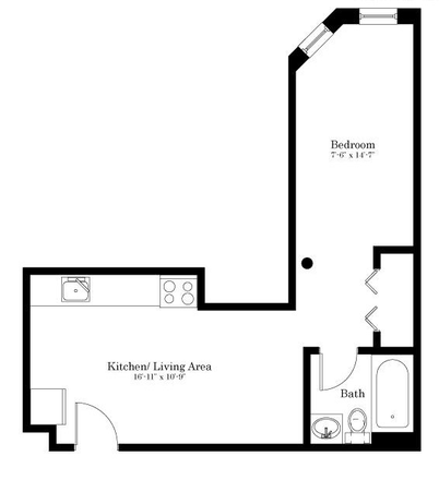 floor plan - Studio -9/1/24 Symphony - Great location Apartments